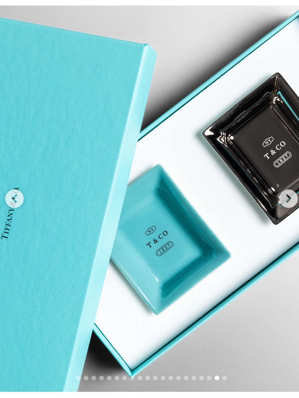 Tiffany & Co. -2-Piece 1837 Vide Poche Set